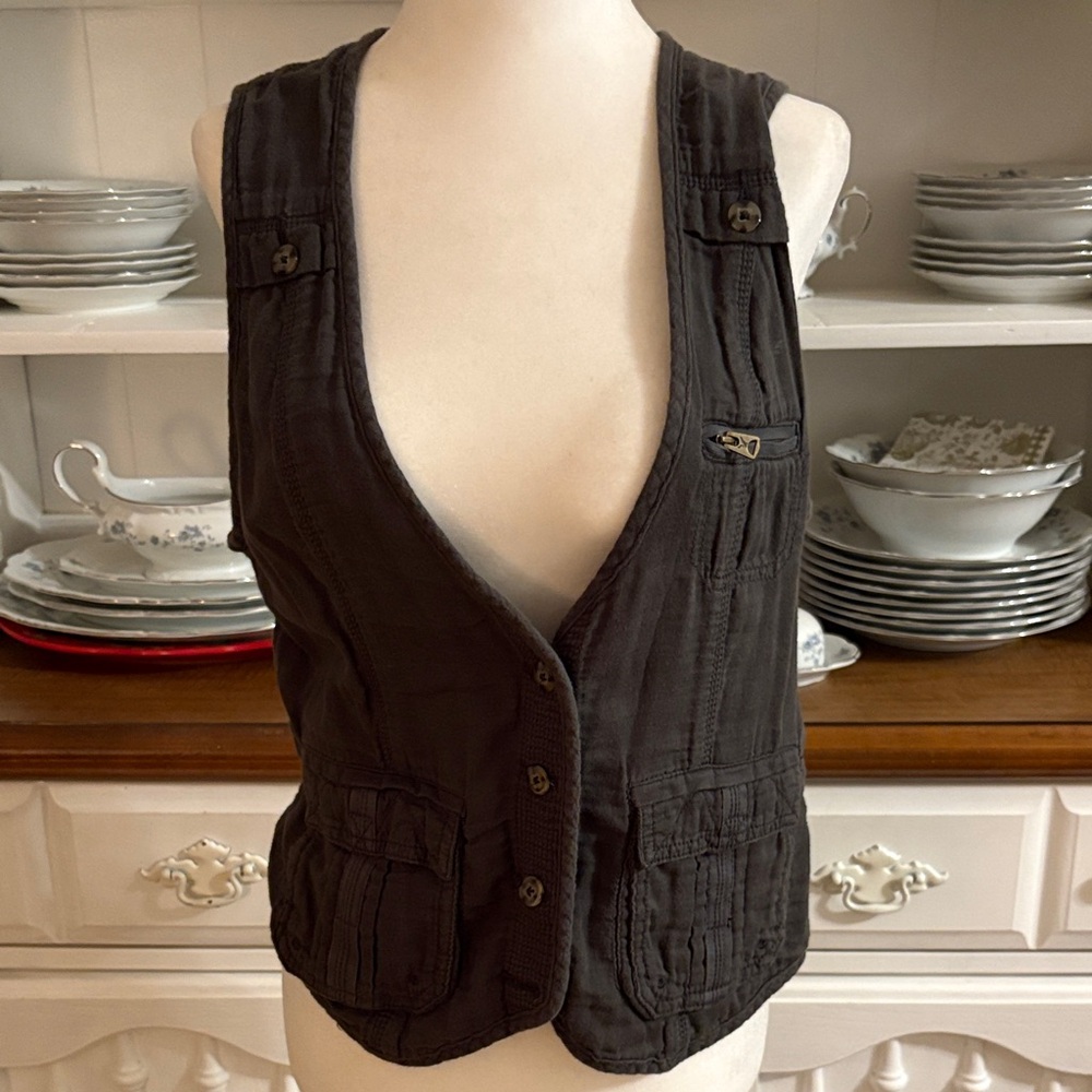American Eagle Outfitters Charcoal Vest